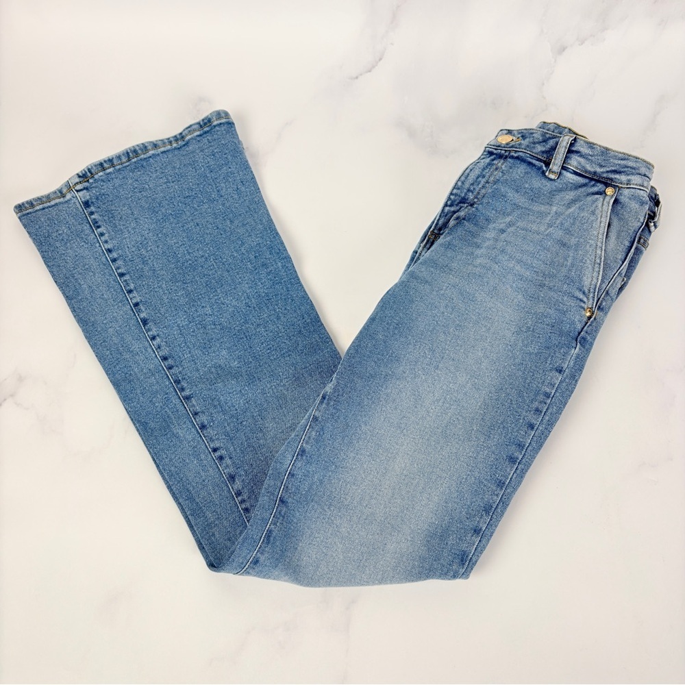 Michael Kors Light Blue Flare Jeans